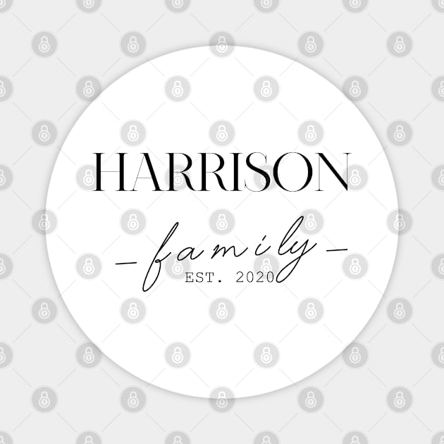 Harrison Family EST. 2020, Surname, Harrison Magnet by ProvidenciaryArtist